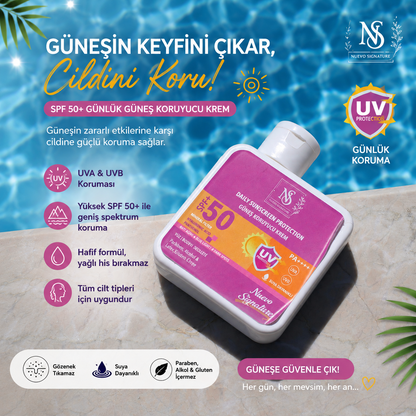 Nuevo Signature Spf 50+ Mineral Filtre Yüksek Koruyucu Güneş Kremi 110 Ml Yüz, Boyun, Dekolte