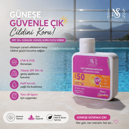 Nuevo Signature Spf 50+ Mineral Filtre Yüksek Koruyucu Güneş Kremi 110 Ml Yüz, Boyun, Dekolte