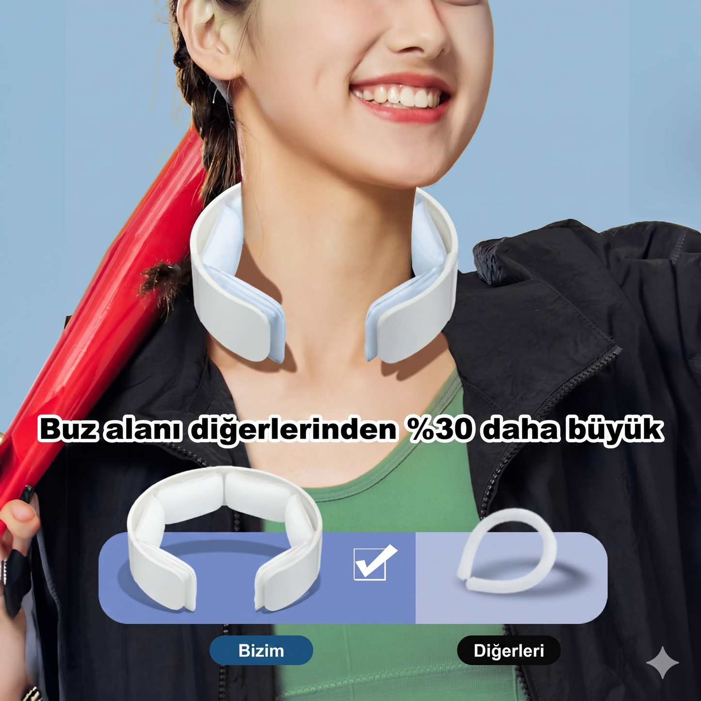 Boyun Wrap Buz Soğuk Boyun Bandı