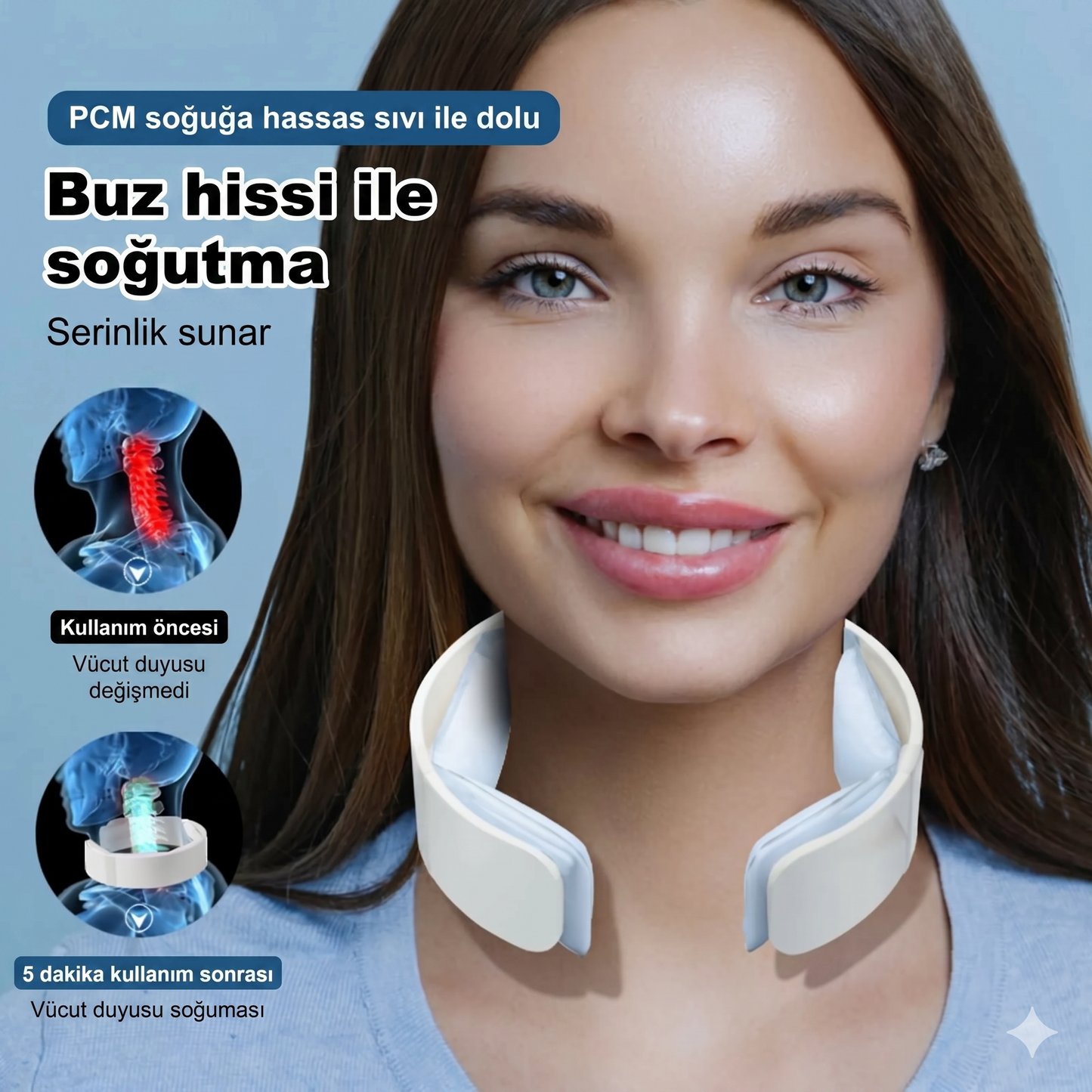 Boyun Wrap Buz Soğuk Boyun Bandı